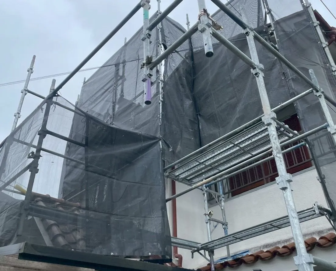 複数の現場で足場組立が完了!塗装工事に向けて準備が進んでいます【足場】